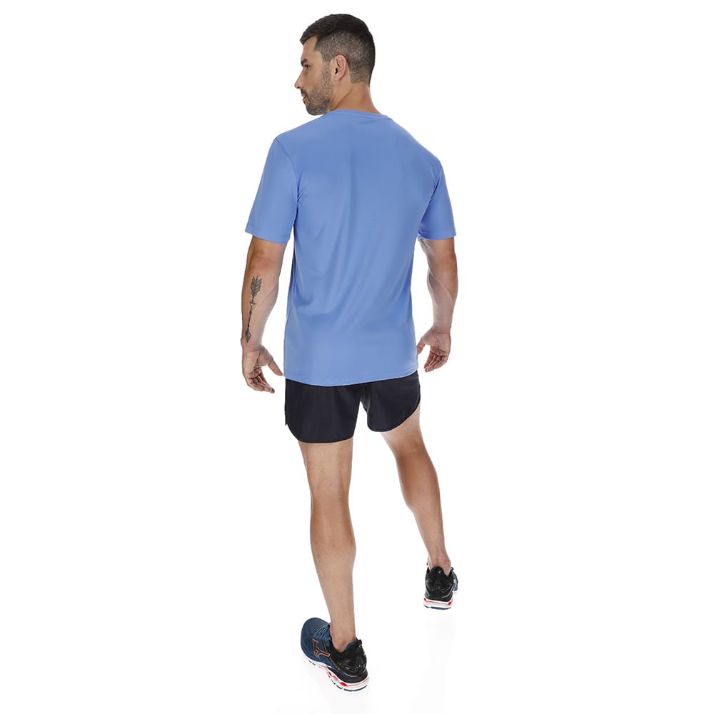 Camiseta de Treino Masculina Mizuno Run Spark Roxo 3