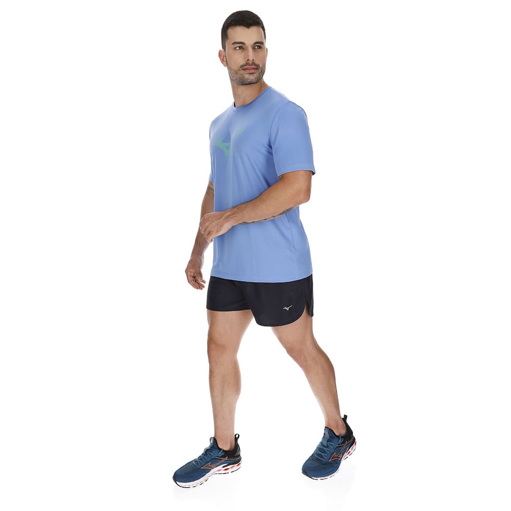 Camiseta de Treino Masculina Mizuno Run Spark Roxo 4