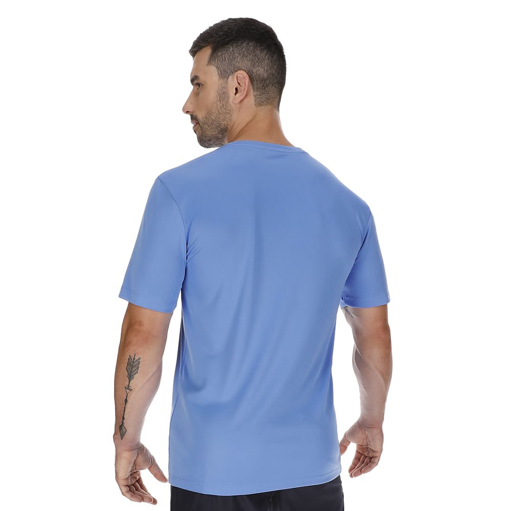 Camiseta de Treino Masculina Mizuno Run Spark Roxo 5