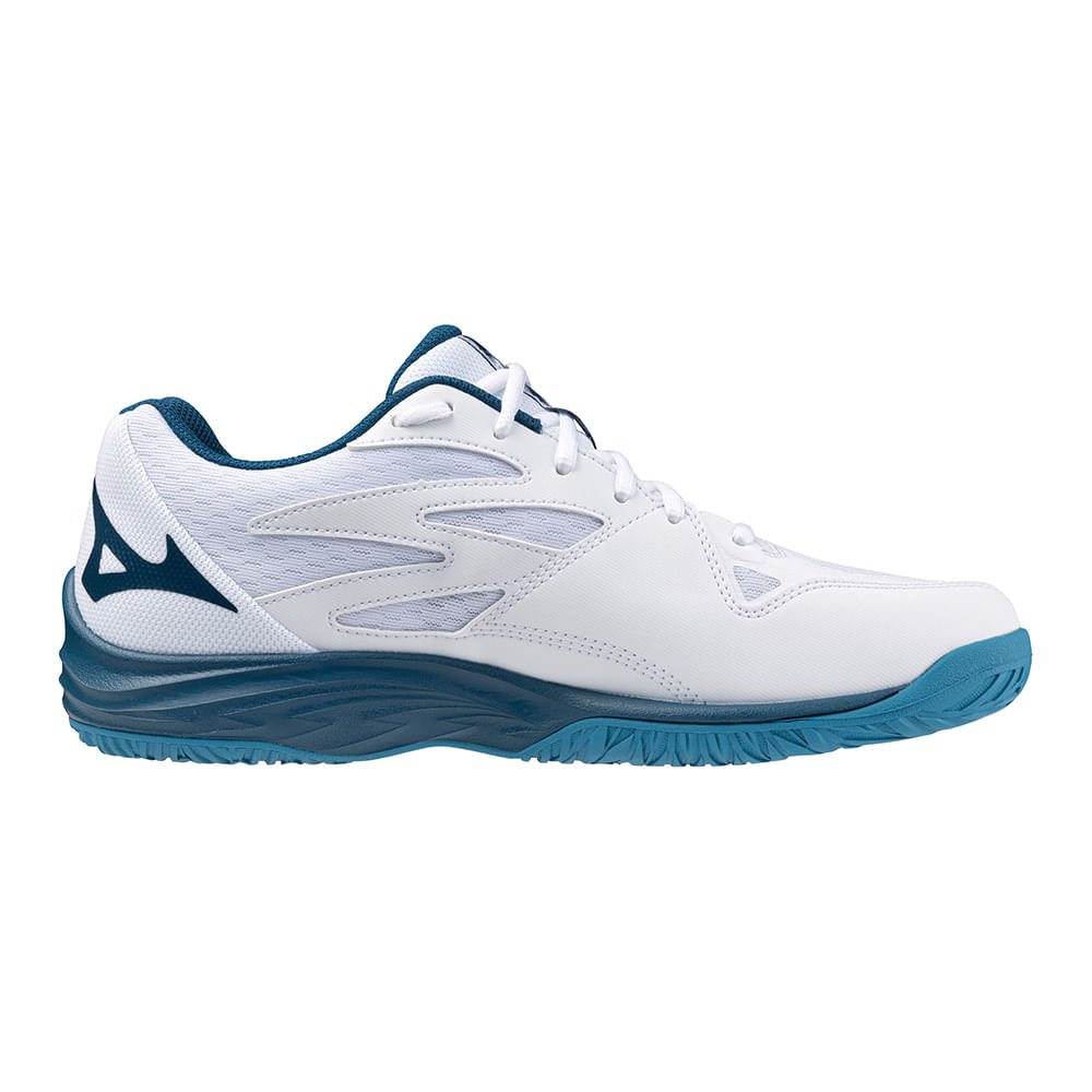 Tênis de Vôlei Mizuno Wave Thunder Blade Z Branco/Azul 4