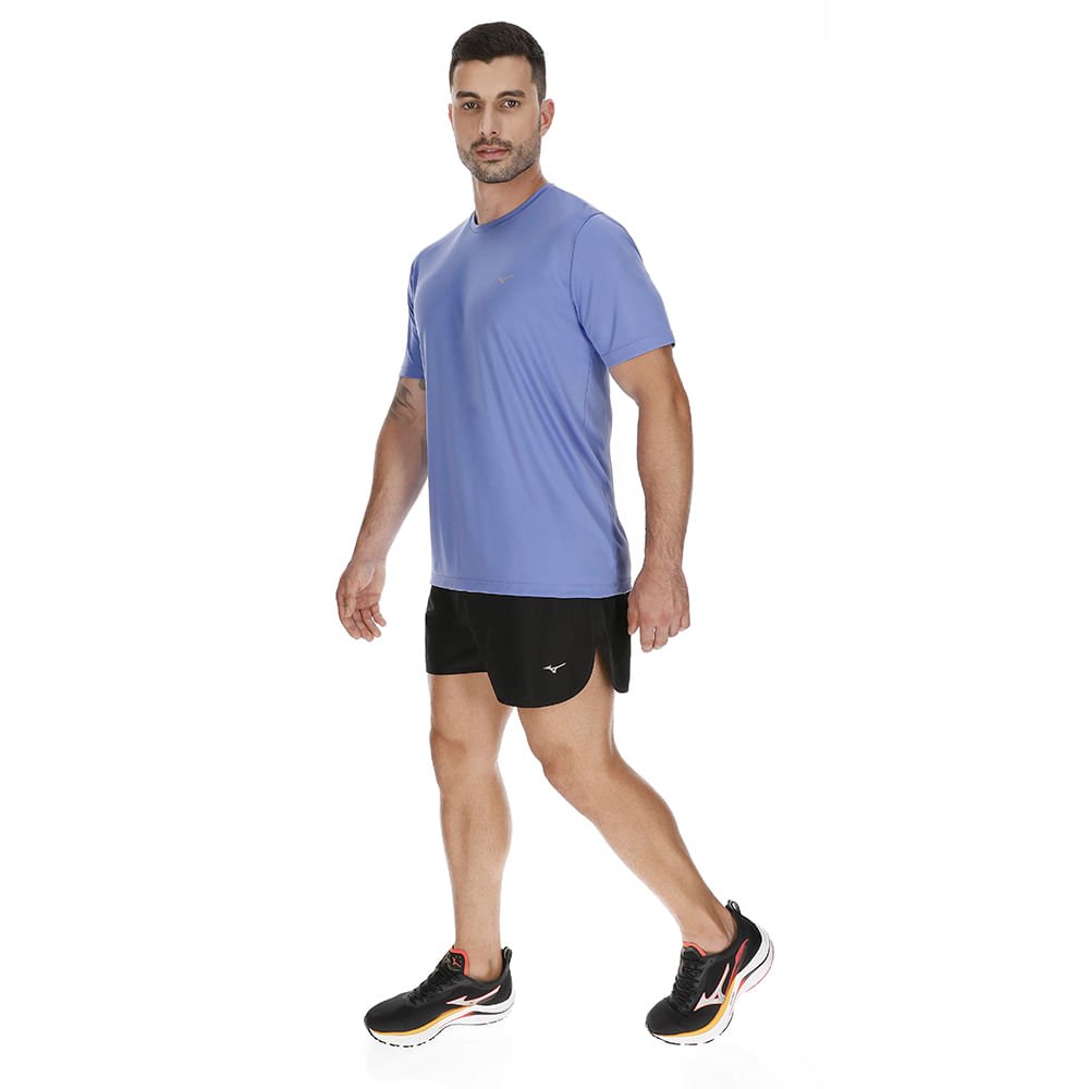 Camiseta de Treino Masculina Mizuno Run Spark 2 Roxo 3