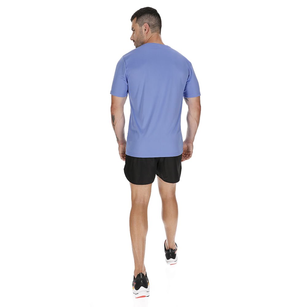 Camiseta de Treino Masculina Mizuno Run Spark 2 Roxo 4