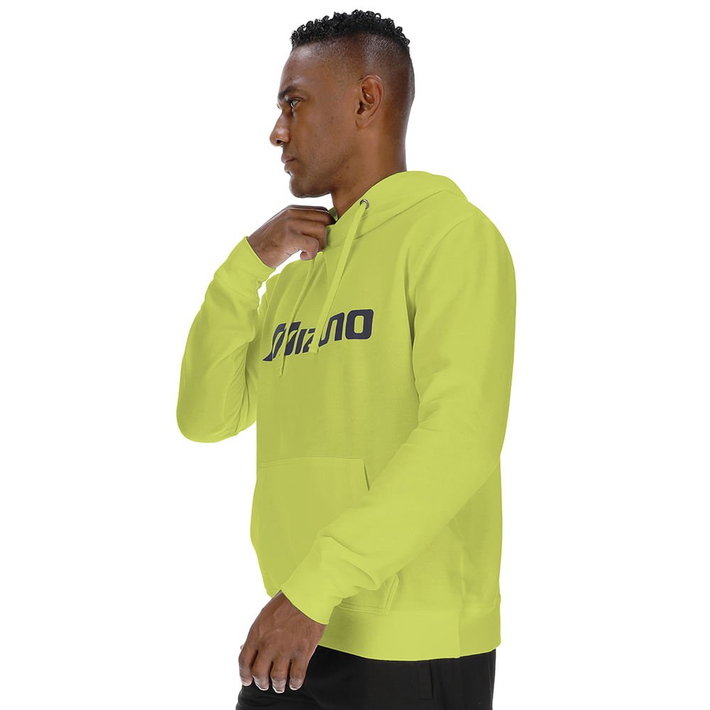 Moletom Casual Masculino Mizuno Soft New Amarelo 2