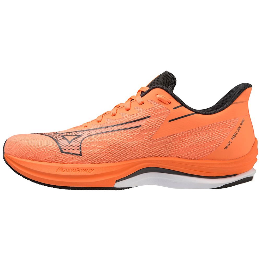 Tênis de Corrida Masculino Mizuno Wave Rebellion Sonic Laranja