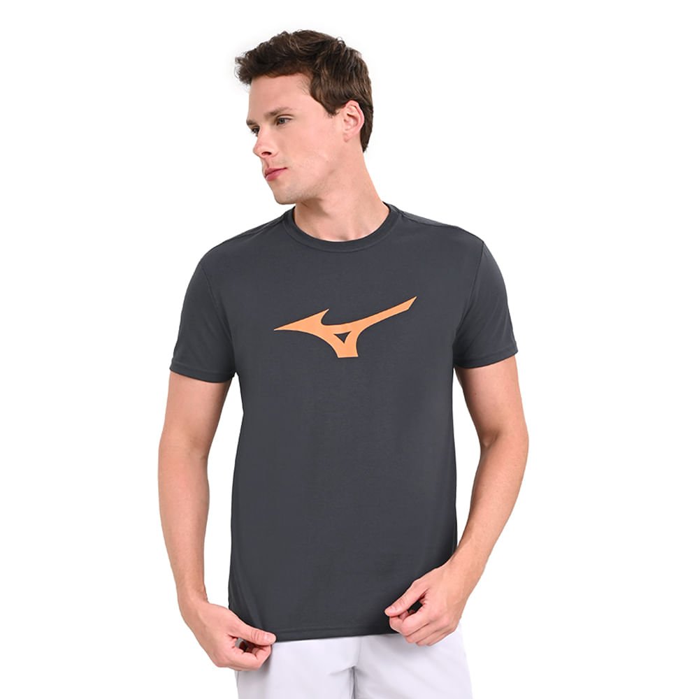 Camiseta Casual Masculina Mizuno Basic Big Logo Preto 2