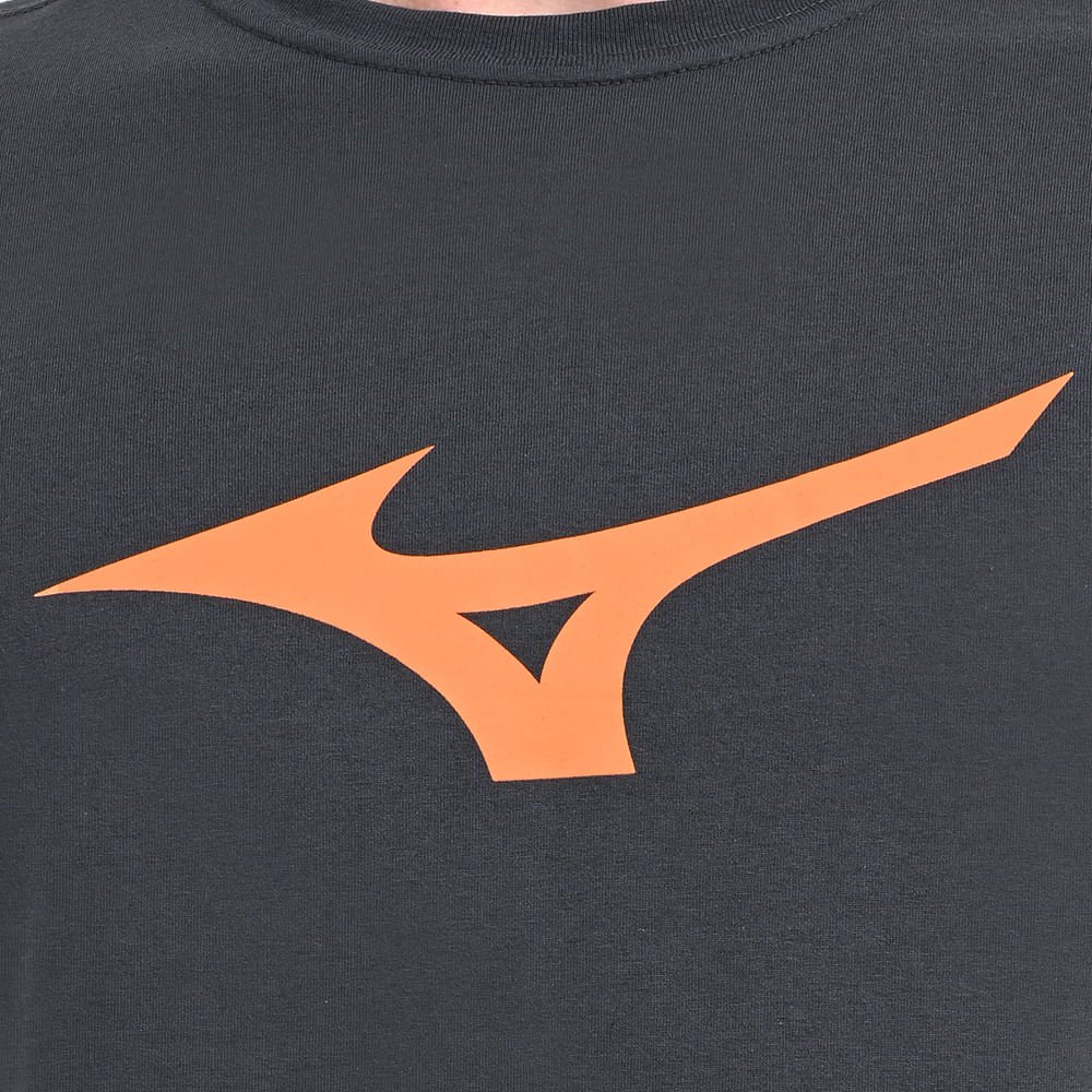 Camiseta Casual Masculina Mizuno Basic Big Logo Preto 5