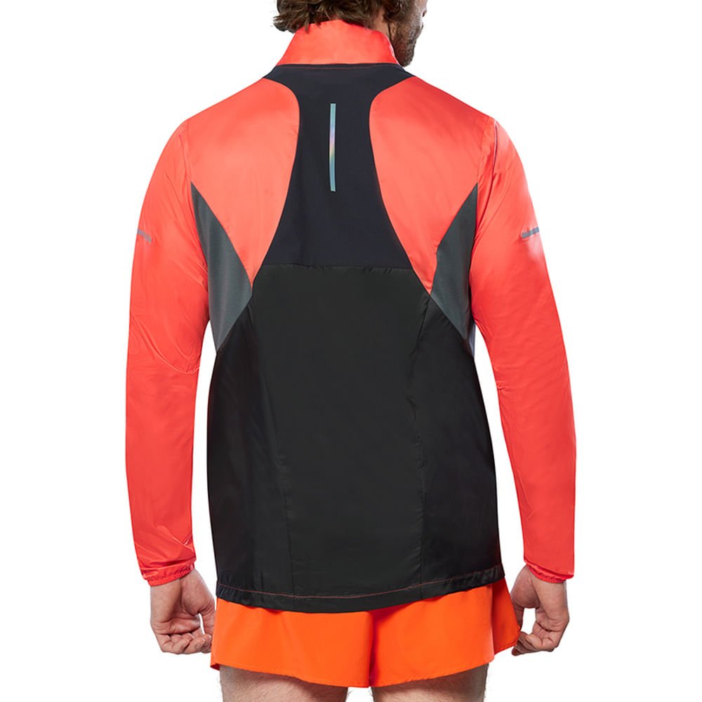 Jaqueta de Corrida Masculina Mizuno Aero Laranja 2