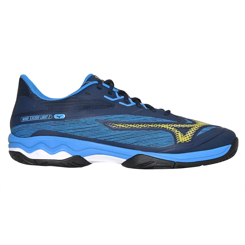 Tênis de Tennis Masculino Mizuno Wave Exceed Light 2 All Court Azul 4