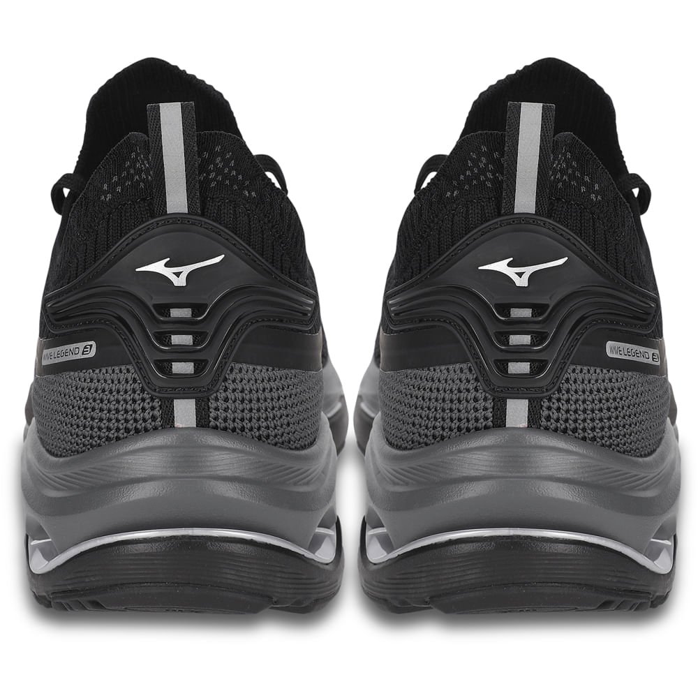 Tênis de Corrida Masculino Mizuno Wave Legend 3 Preto