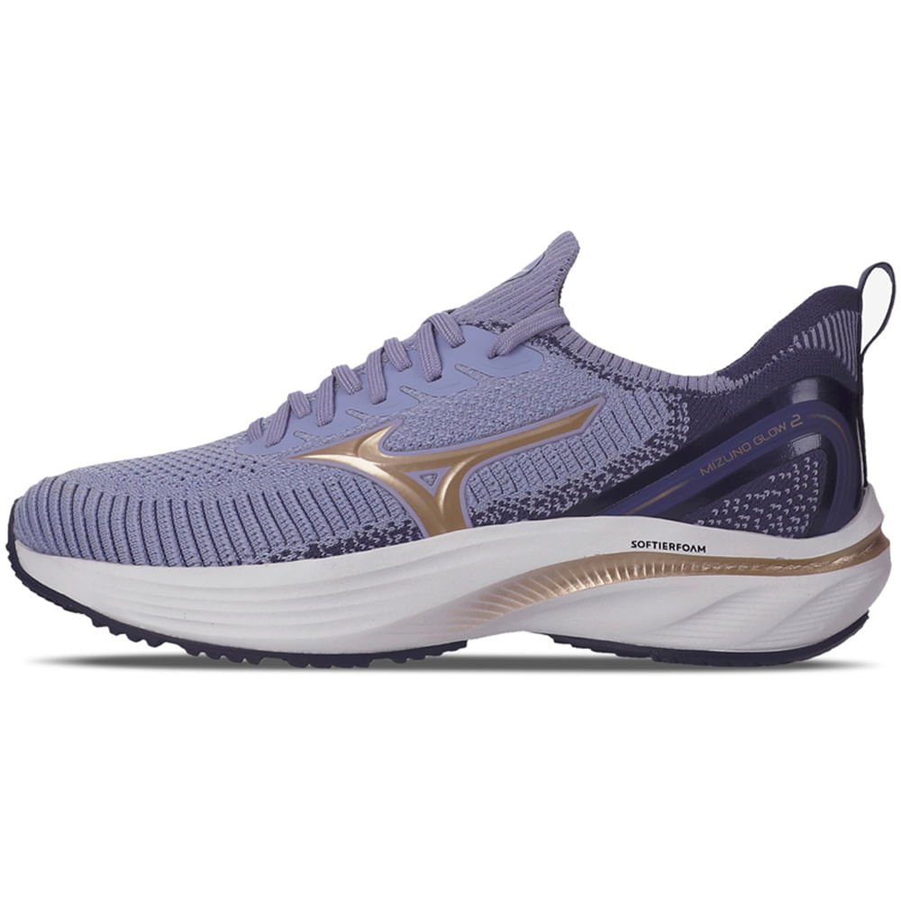 Tênis de Corrida Feminino Mizuno Glow 2 Roxo 1