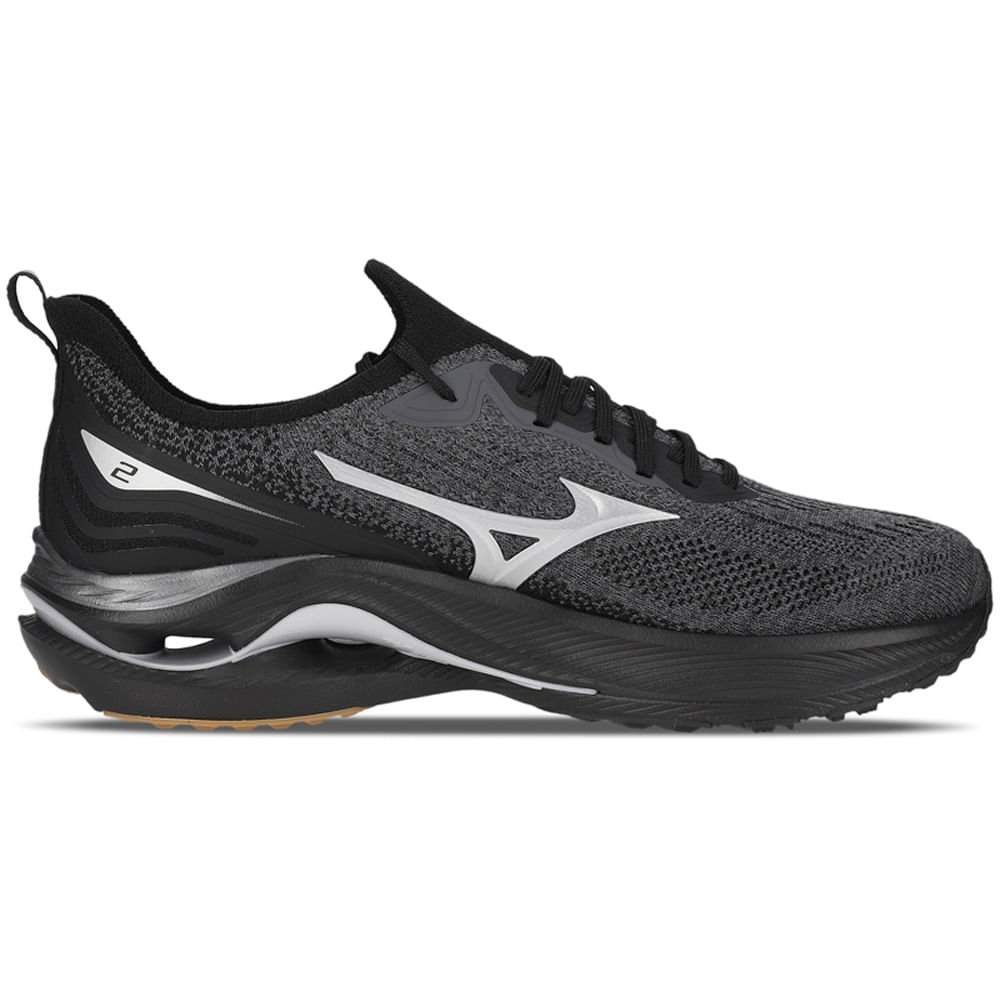 ② Tênis de Corrida Masculino Mizuno Wave Zest 2 Preto