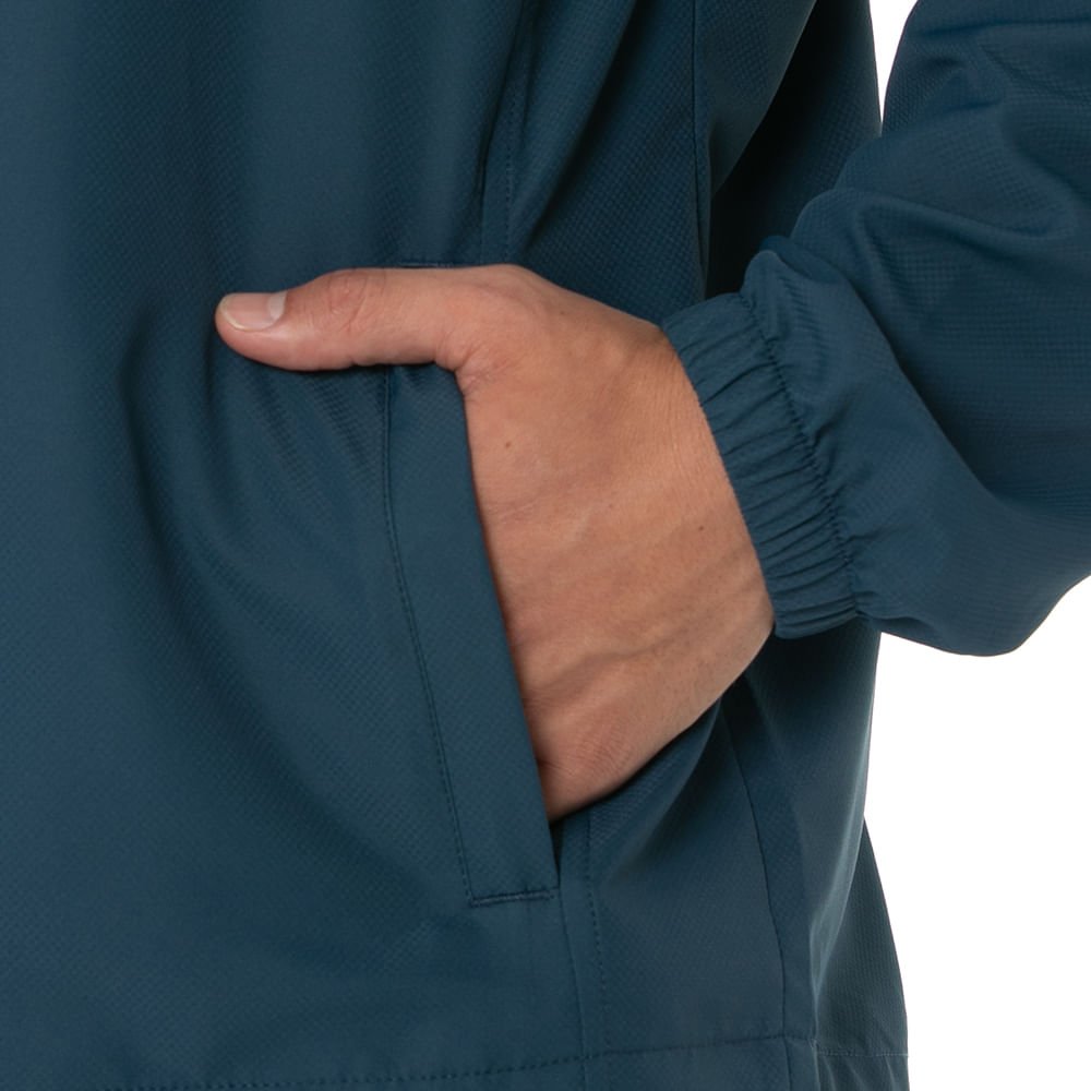 Jaqueta de Corrida Mizuno Masculina Focus Azul 6