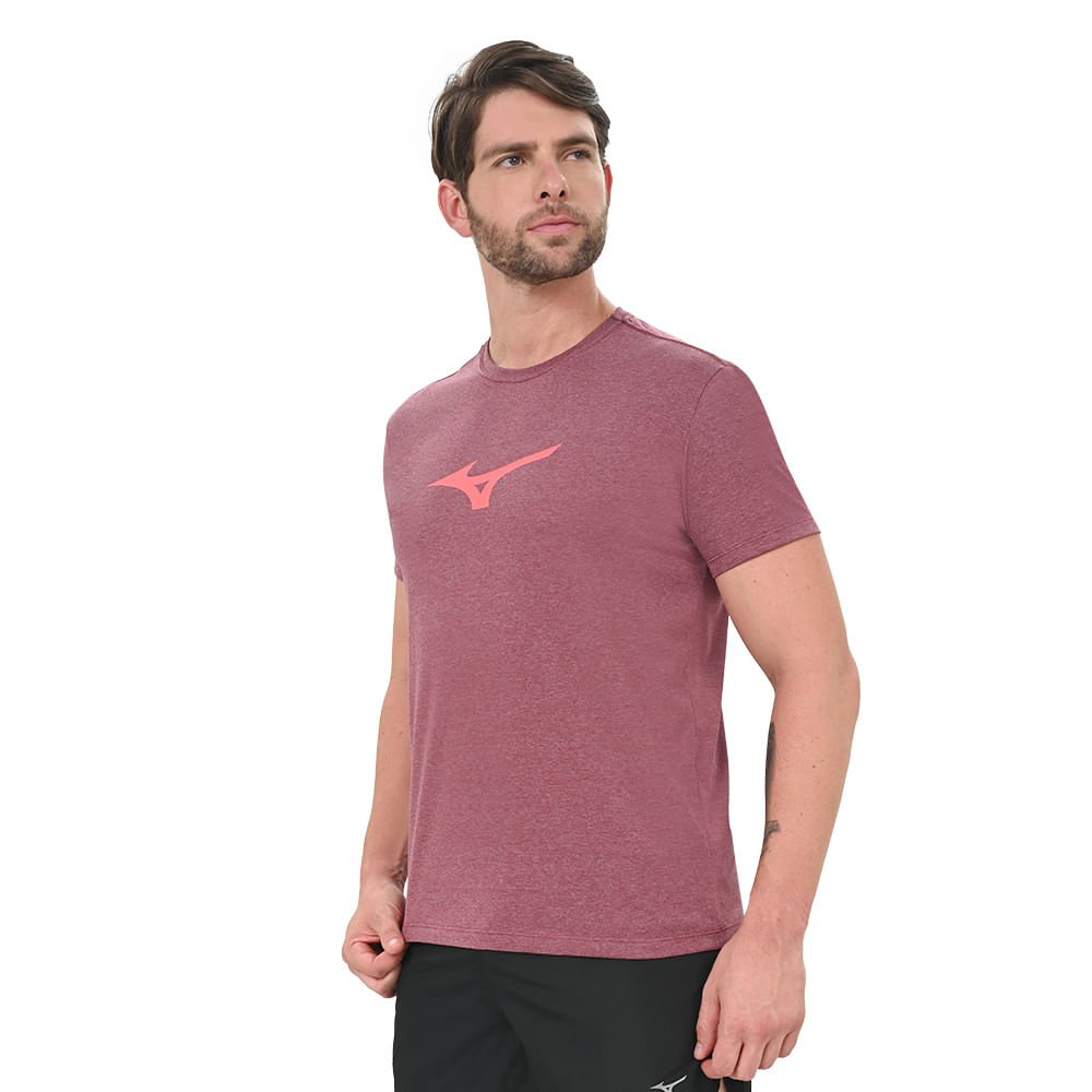 Camiseta Casual Masculina Mizuno LifeStyle Vermelho 2