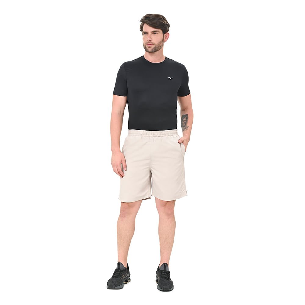 Bermuda de Treino Masculina Mizuno Basic Rip Stop 3 Bege 5