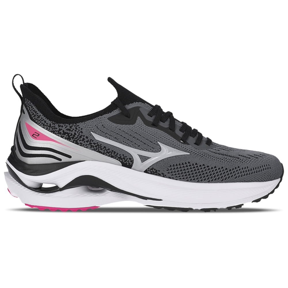 Tênis de Corrida Feminino Mizuno Wave Zest 2 Cinza 4