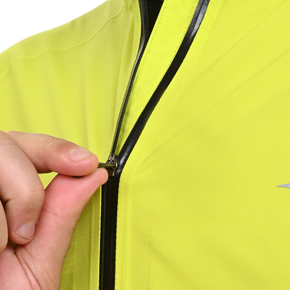 Jaqueta de Corrida Unissex Mizuno Waterproof 20K ER Verde/Preto 7