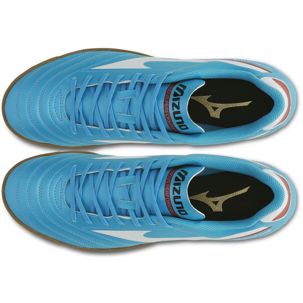 Chuteira Futsal Masculina Mizuno Morelia Club IN Azul 4