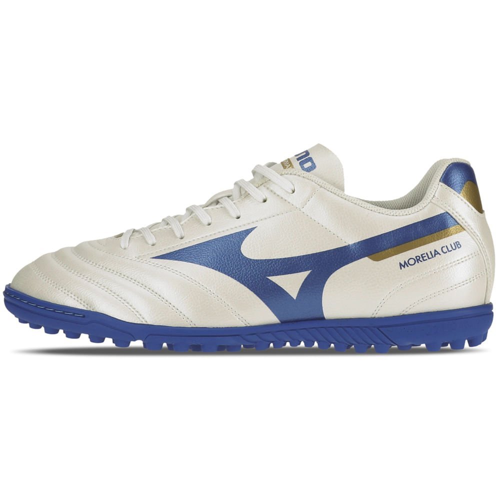 Chuteira Society Masculina Mizuno Morelia Club AS Branco 1