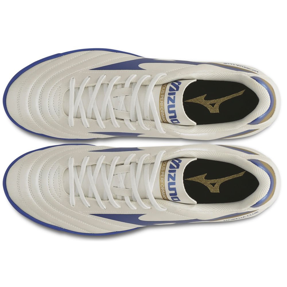 Chuteira Society Masculina Mizuno Morelia Club AS Branco 4