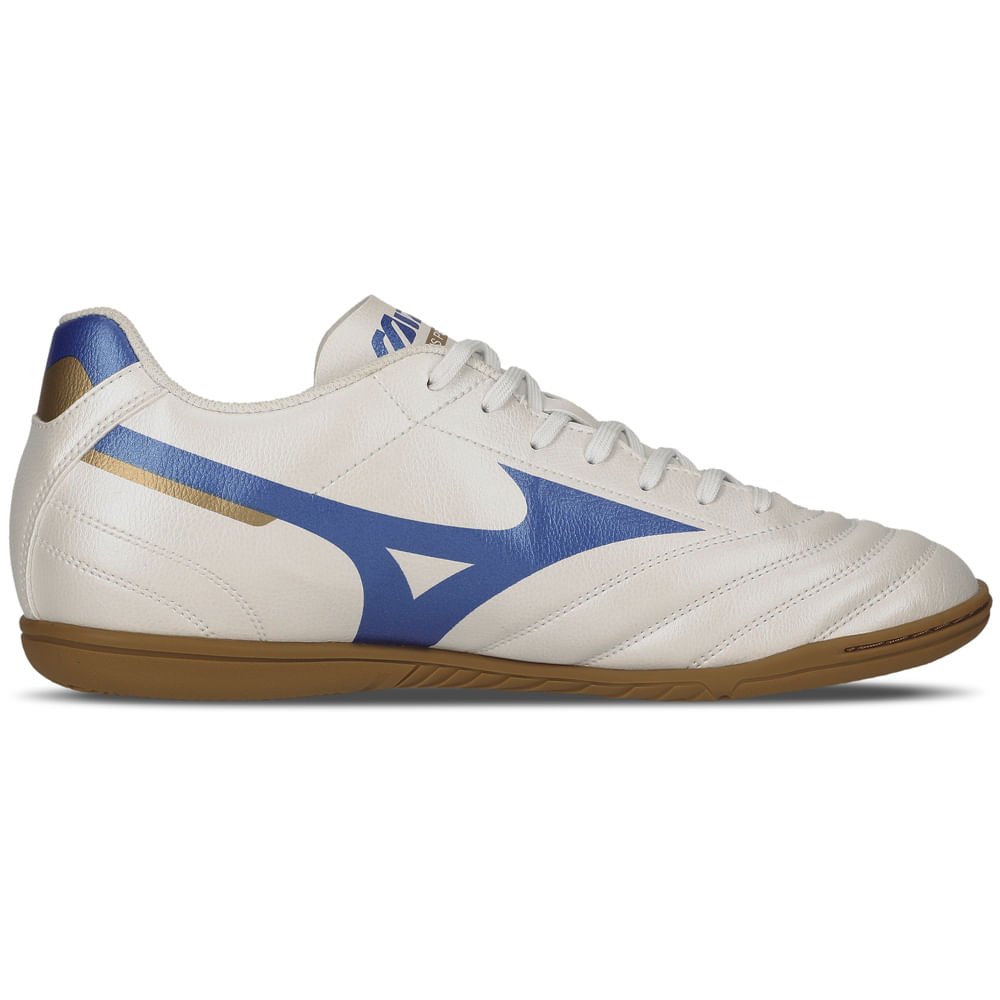 Chuteira de Futsal Masculina Mizuno Morelia Club IN Branco/Azul 5