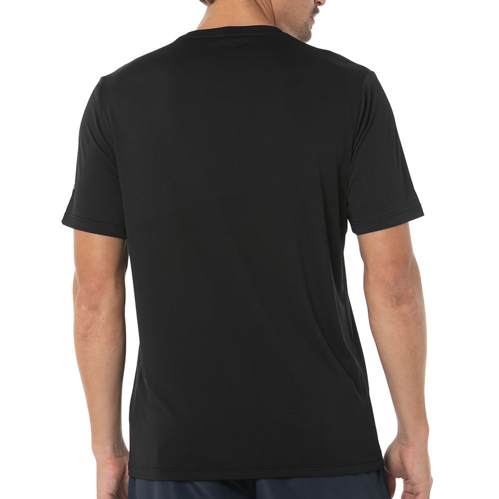 Camiseta Casual Masculina Mizuno Stamp Preto 4