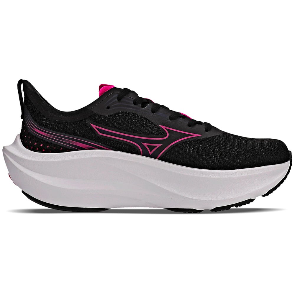 Tênis de Corrida Feminino Mizuno Base One Preto/Rosa 4