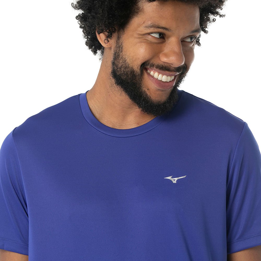 Camiseta de Treino Masculina Mizuno Energy Azul 2