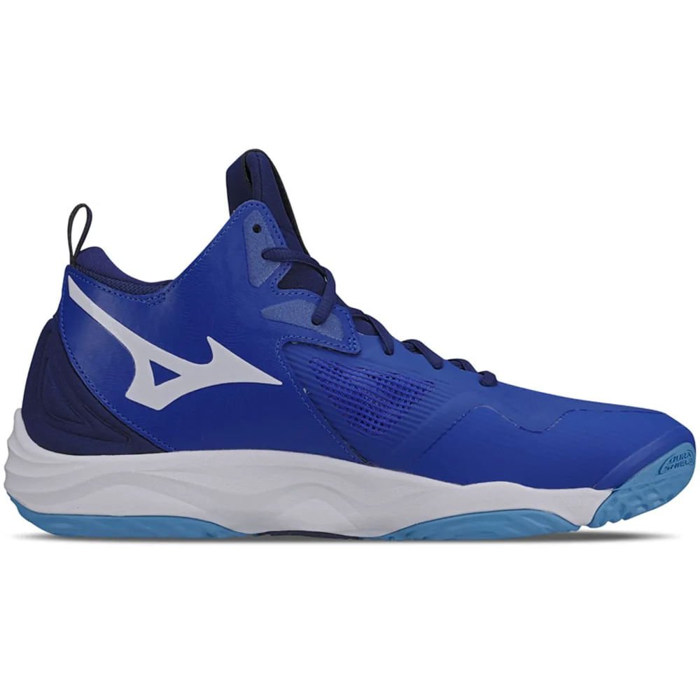 Tênis de Vôlei Mizuno Wave Momentum 3 Mid Azul 3