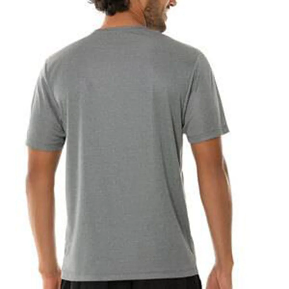 Camiseta de Corrida Mizuno Run Spark Mescla Masculina Cinza 3