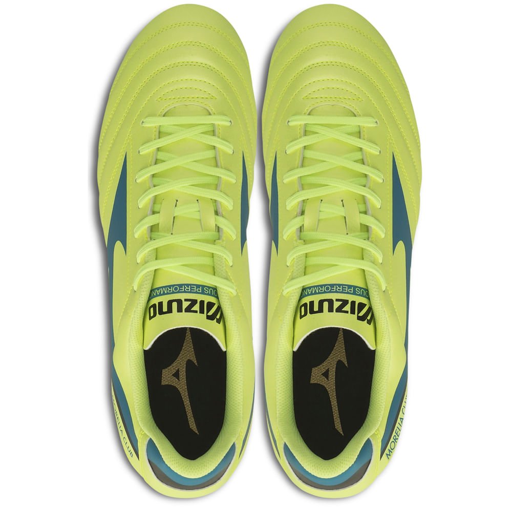 Chuteira de Campo Masculina Mizuno Morelia Club MD Verde 3