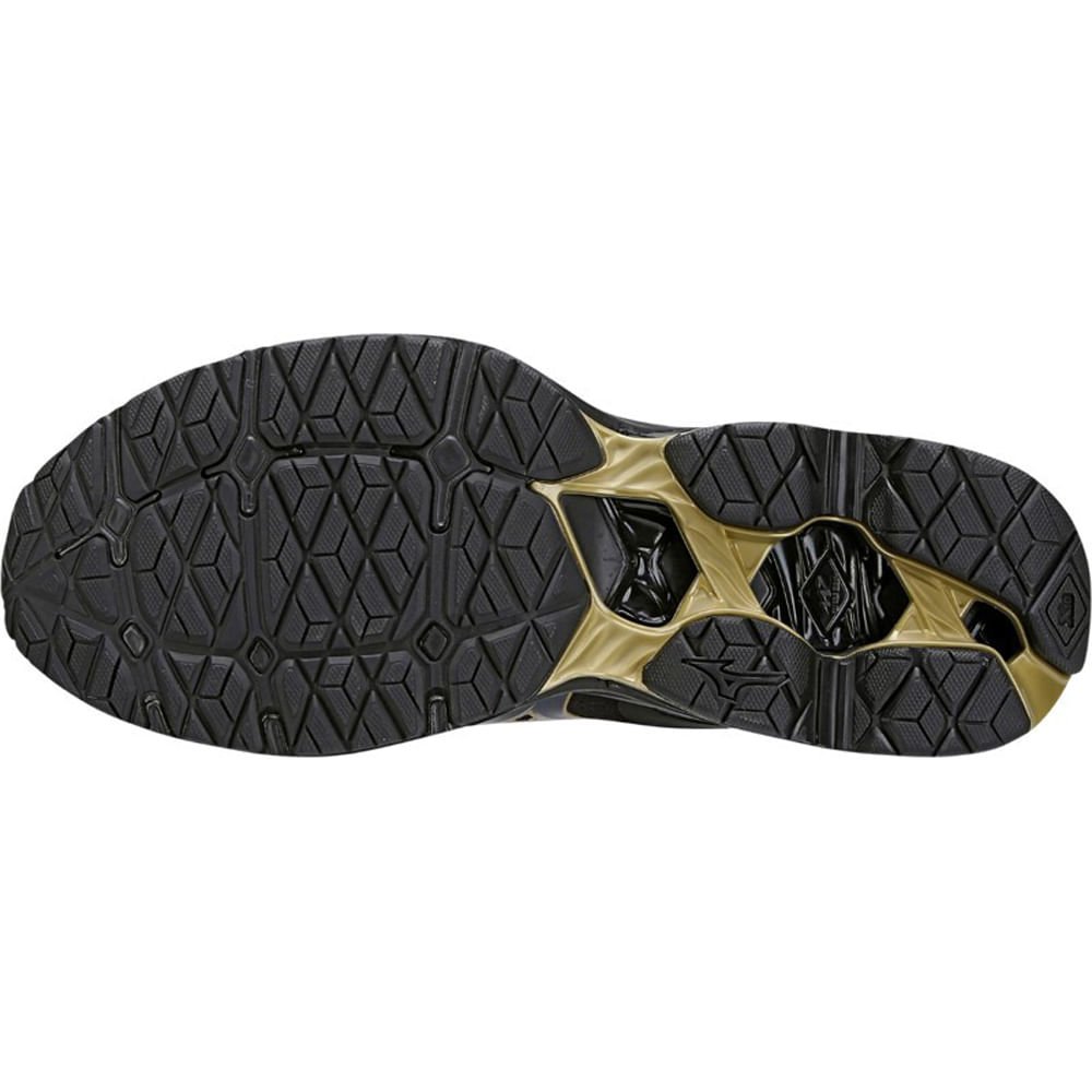 Kit 1 Tênis masculino Mizuno de corrida Wave Invictus 4 e 1 mochila Energy Preto 6