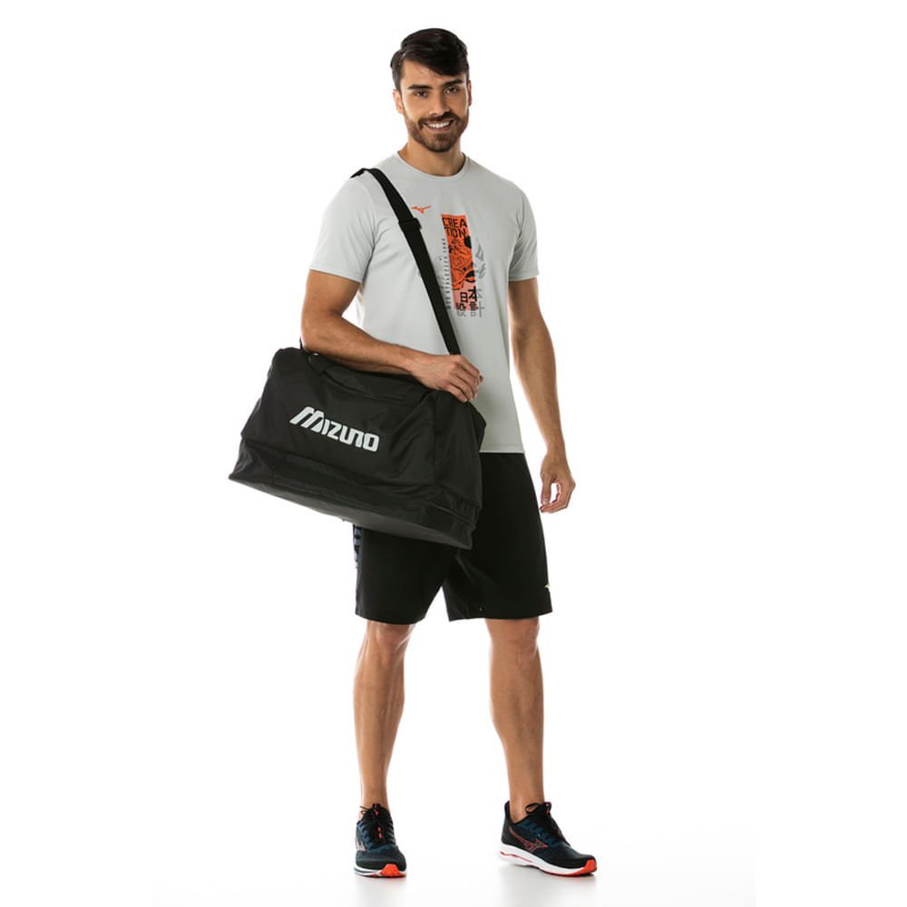 Kit 1 Tênis de corrida masculino Mizuno Wave Frontier 15 e 1 Mala de treino Master Preto 3