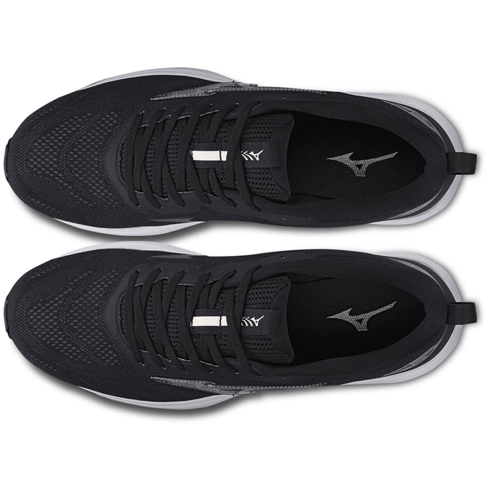 Kit 1 Tênis de corrida masculino Mizuno Wave Frontier 15 e 1 Mala de treino Master Preto 4