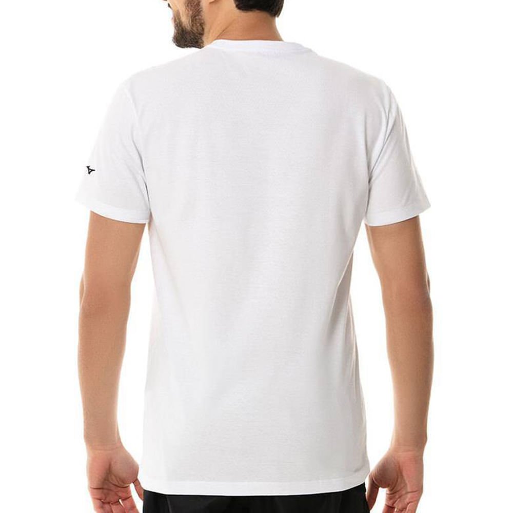 Camiseta Masculina Mizuno Big Logo Branco 2