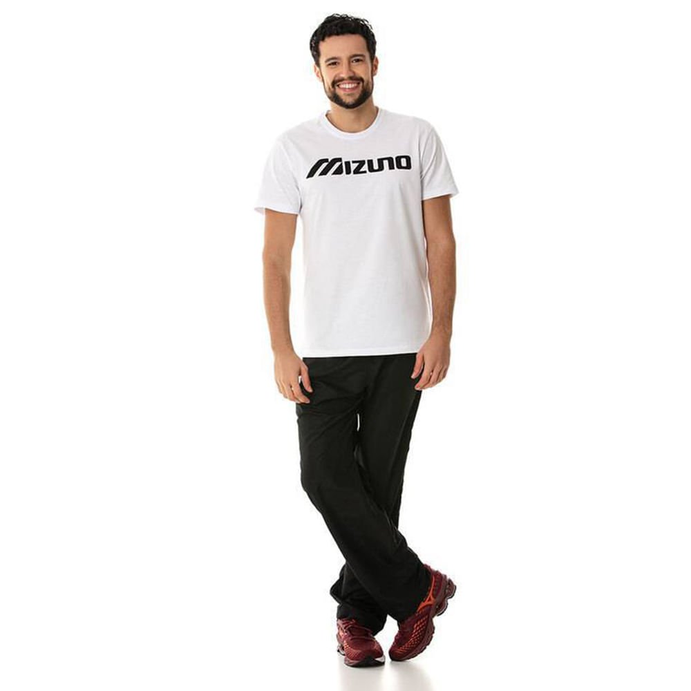 Camiseta Masculina Mizuno Big Logo Branco 3