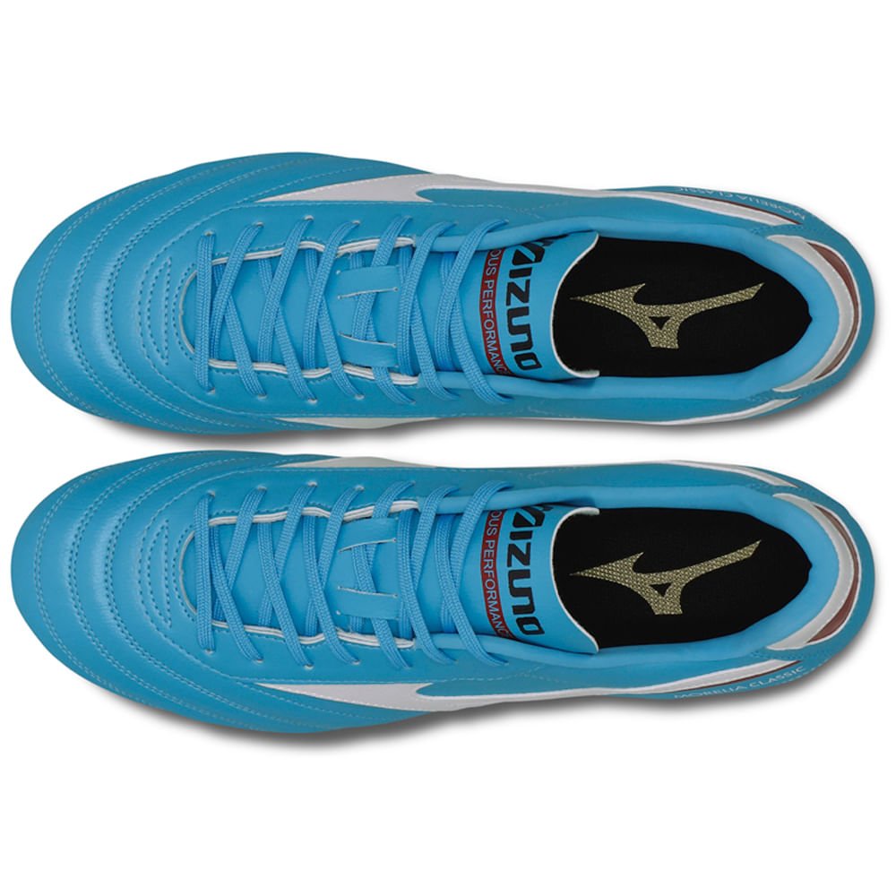 Chuteira de Campo Masculina Mizuno Morelia Classic MD Azul 3