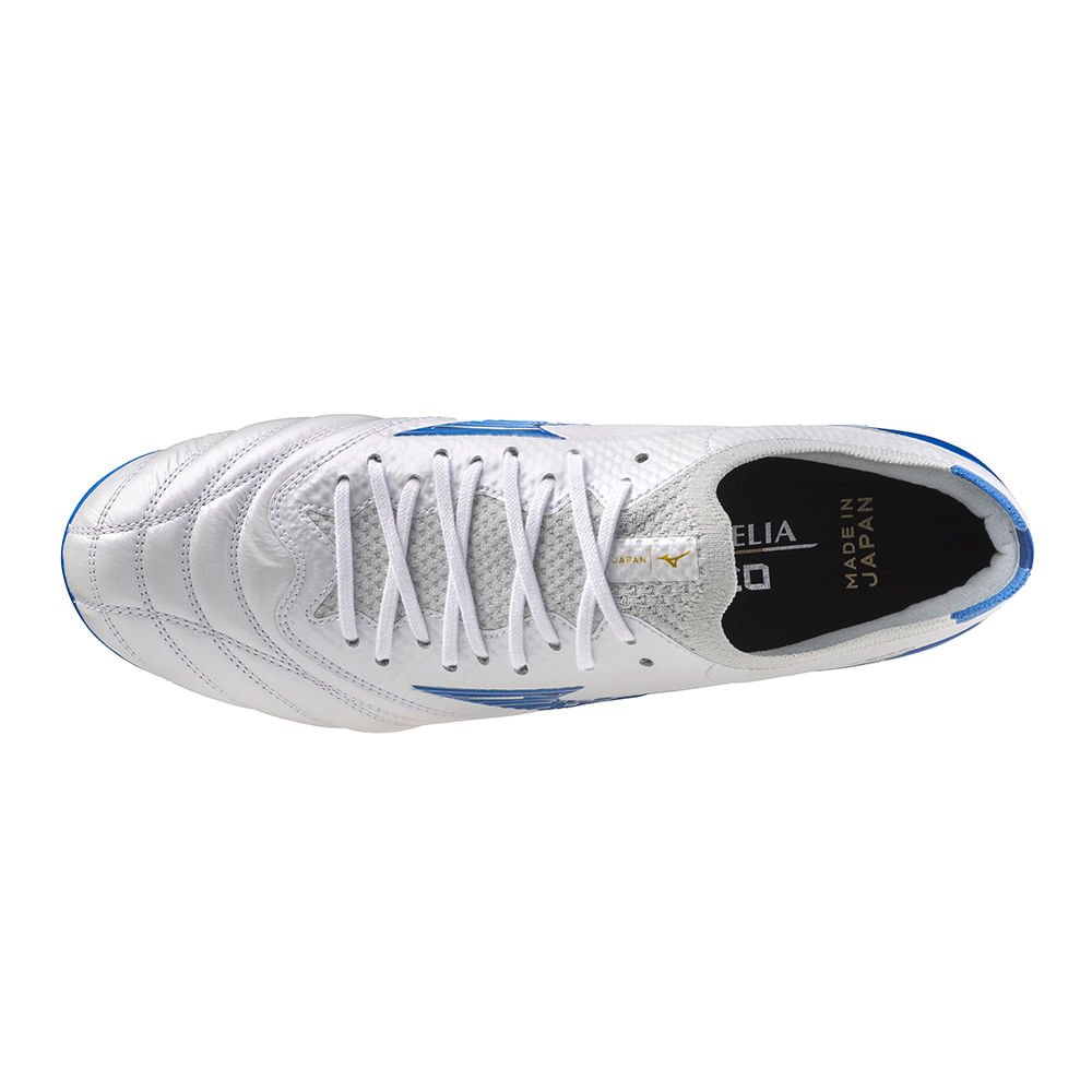 Chuteira de Campo Masculina Mizuno Morelia Neo IV Japan Mix Branco/Azul 4