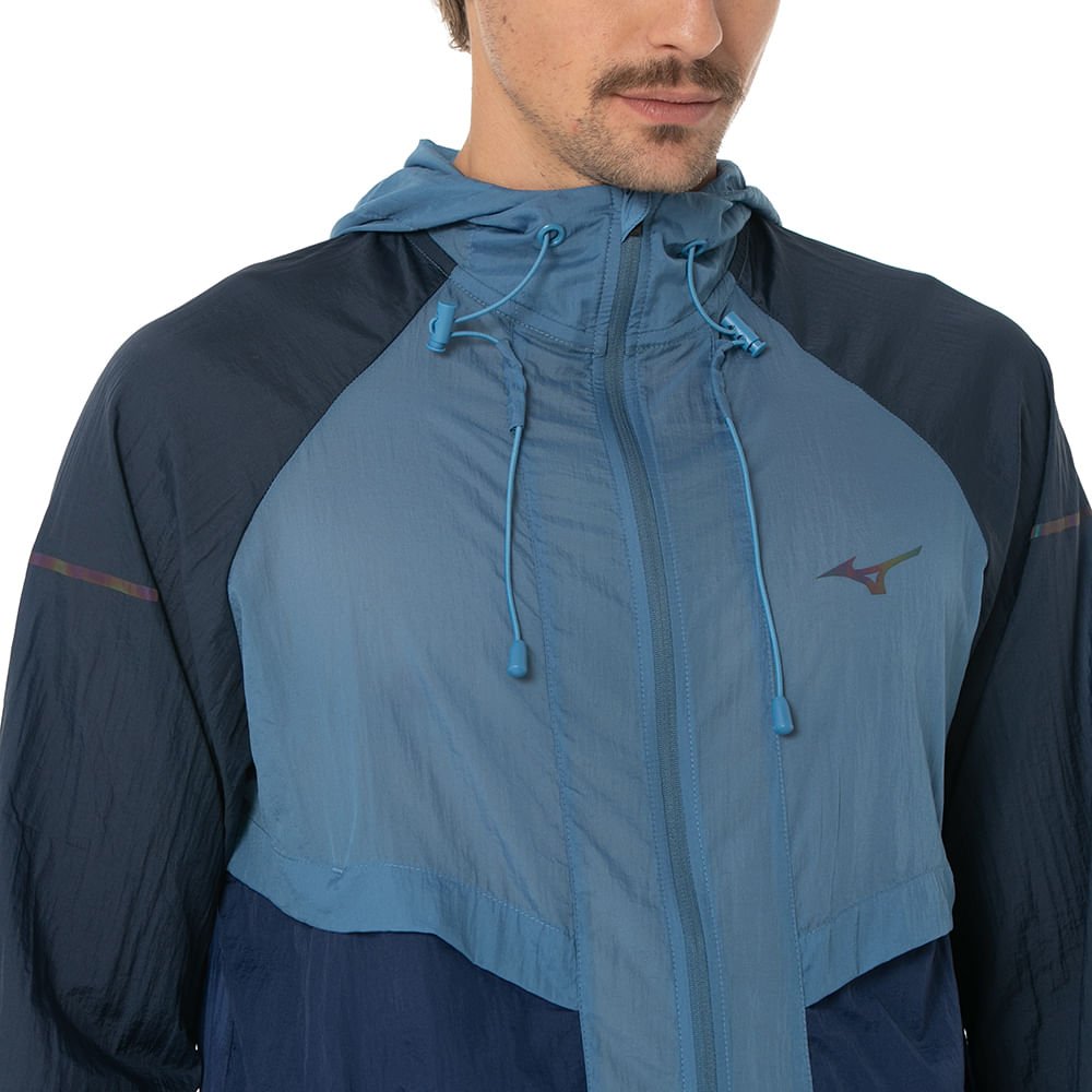 Jaqueta de Corrida Masculina Mizuno High 2 Azul 2