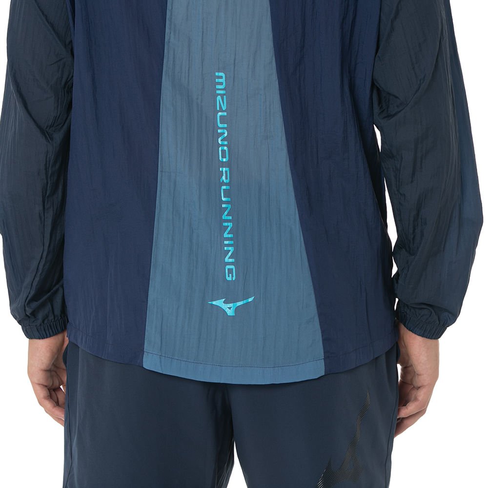 Jaqueta de Corrida Masculina Mizuno High 2 Azul 6