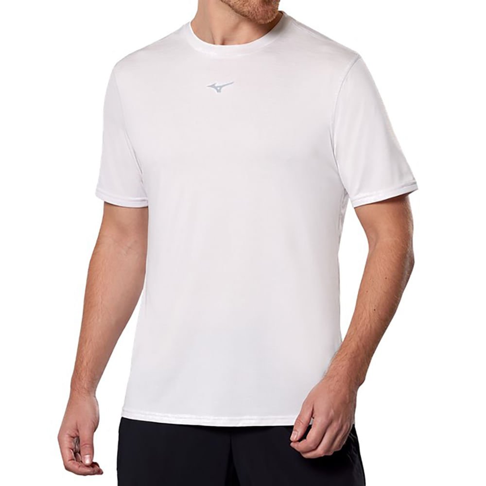 Camiseta de Corrida Masculina Mizuno Core tee Branco 1