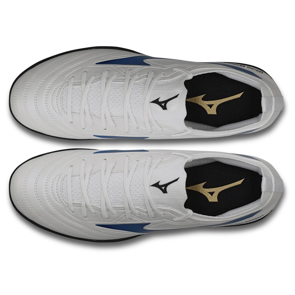 Chuteira Society Masculina Mizuno Regent AS Branco/Azul 4