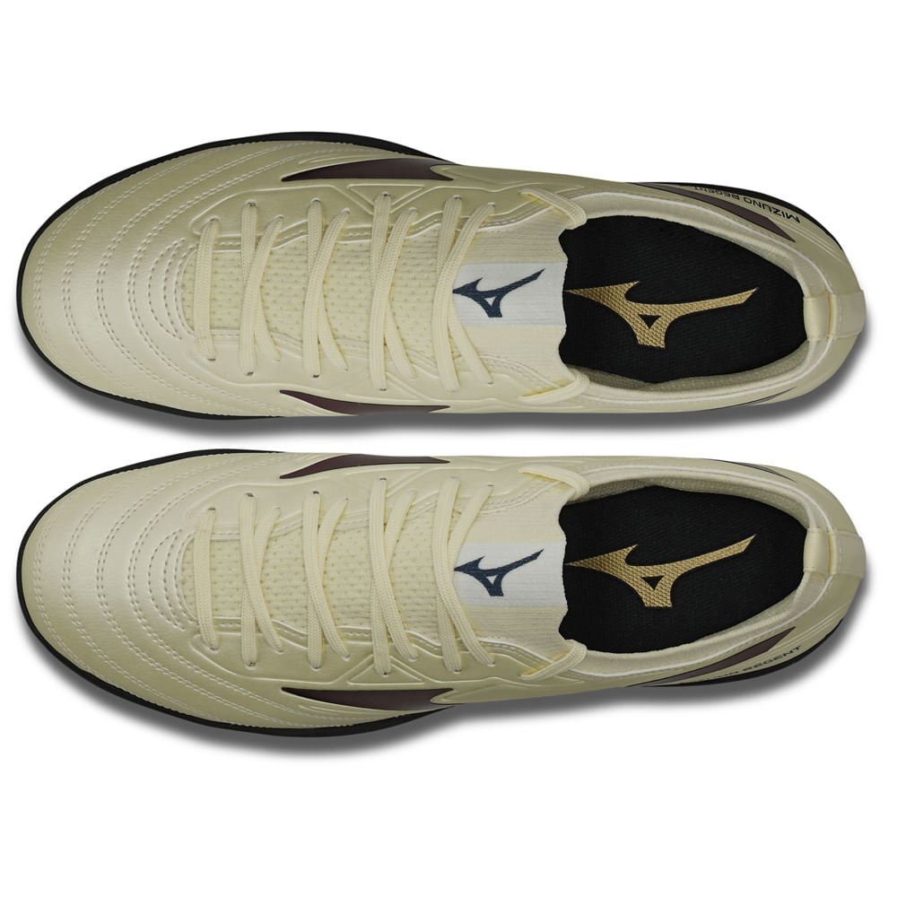 Chuteira Society Masculina Mizuno Regent AS Bege/Preto 4