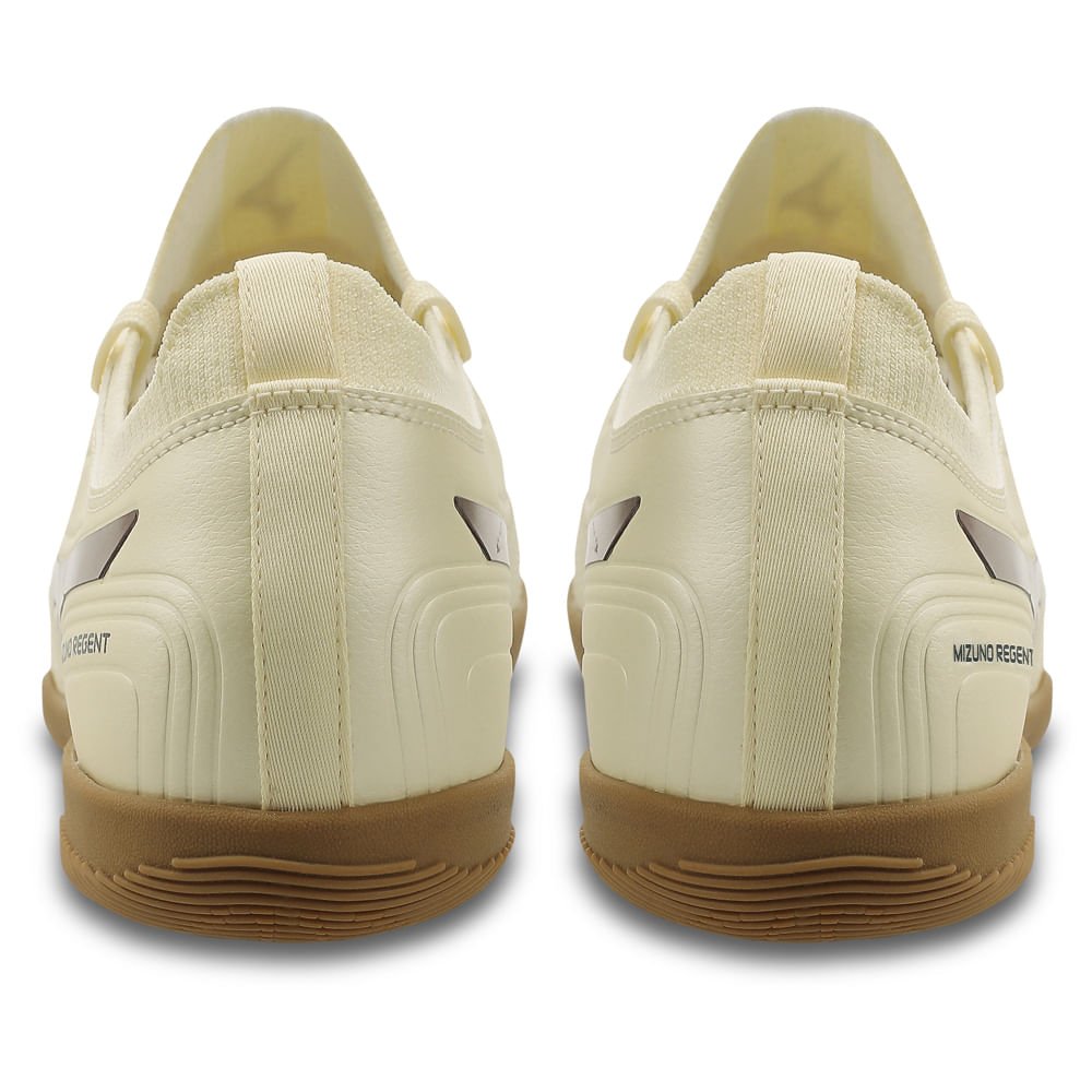 Chuteira Futsal Masculina Mizuno Regent IN Bege/Preto 3