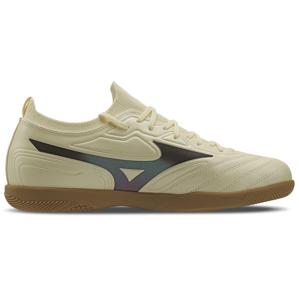 Chuteira Futsal Masculina Mizuno Regent IN Bege/Preto 4