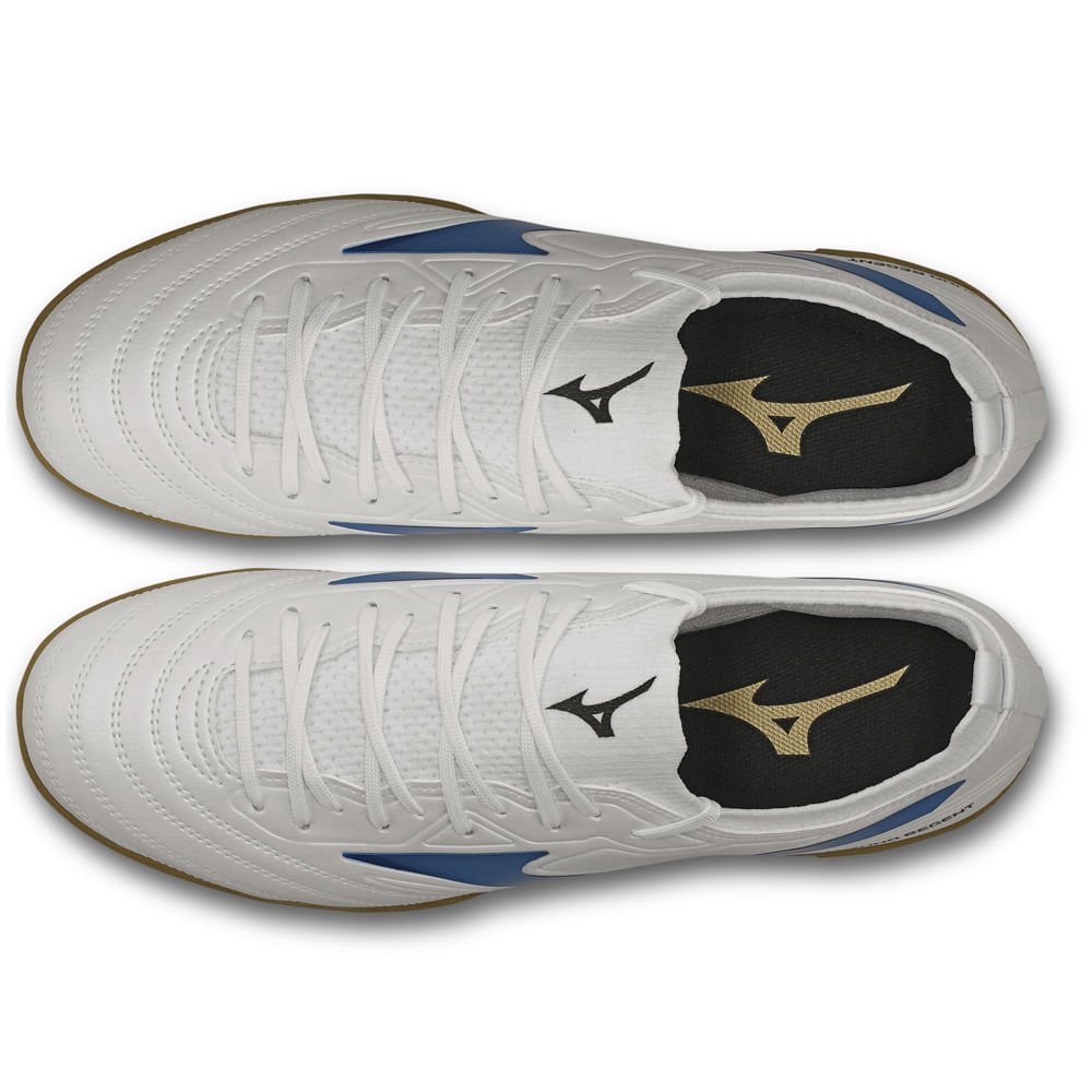 Chuteira Futsal Masculina Mizuno Regent IN Branco/Azul 3