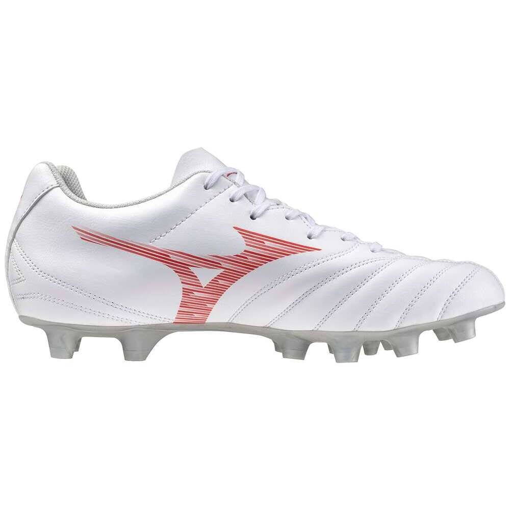Chuteira de Campo Masculina Mizuno Monarcida Neo III Select MD Branco/Laranja 5