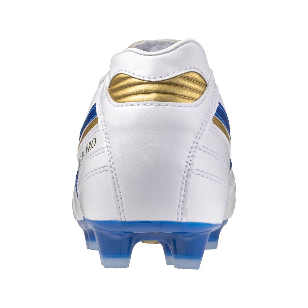 Chuteira de Campo Masculina Mizuno Morelia II Pro Branco/Azul