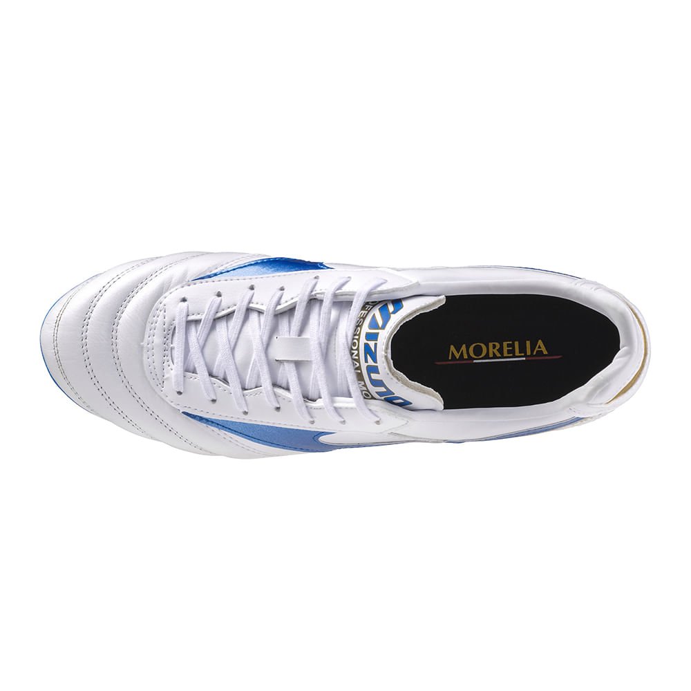 Chuteira de Campo Masculina Mizuno Morelia II Pro Branco 4