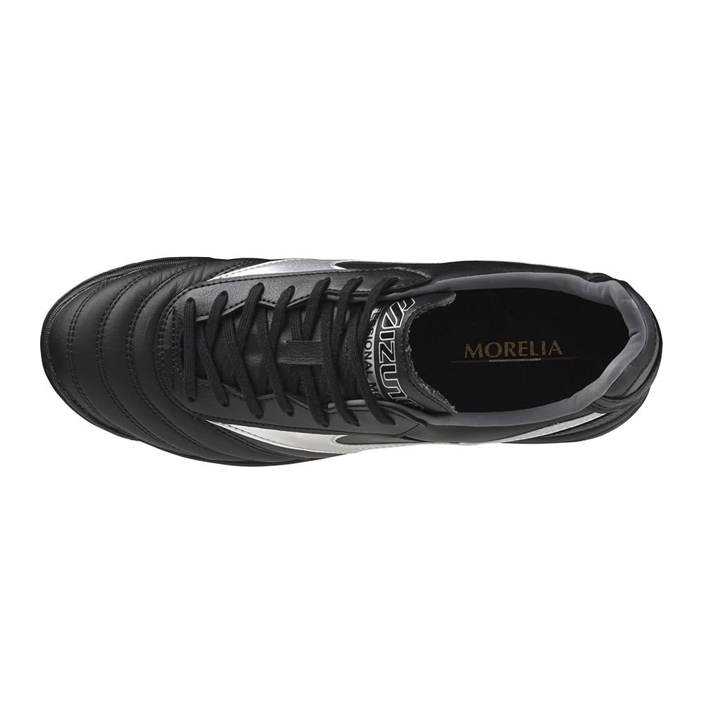 Chuteira Society Masculina Mizuno Morelia II Pro AS Preto 4