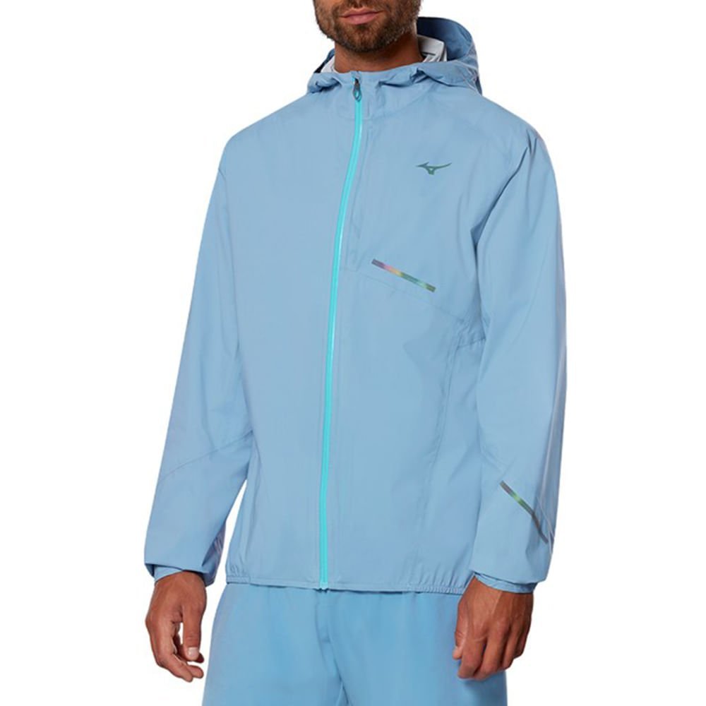 Jaqueta de Corrida Masculina Waterproof 20K ER Azul 1